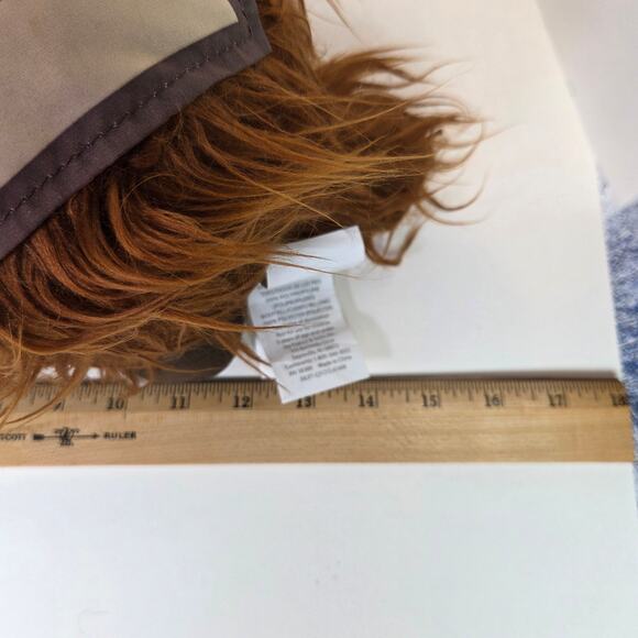 Star Wars Bantha Plush Pillow Jay Franco Mandalorian 14” Brown Shaggy Faux Fur - Picture 13 of 15